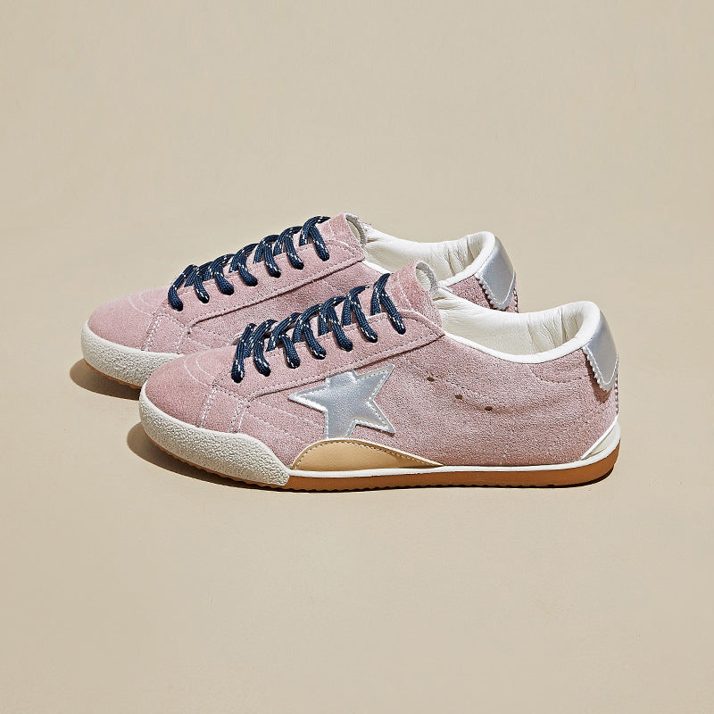 Autumn Retro White Sneakers For Women
