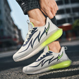 New Men Sneakers Breathable Running Shoes Trendy Antiskid Damping Sports Shoes Comfortable Reflective Jogging Shoes Zapatillas