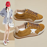 Autumn Retro White Sneakers For Women