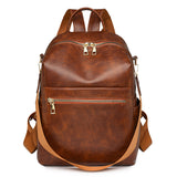 PU Backpack Travel Large Capacity