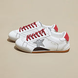 Autumn Retro White Sneakers For Women